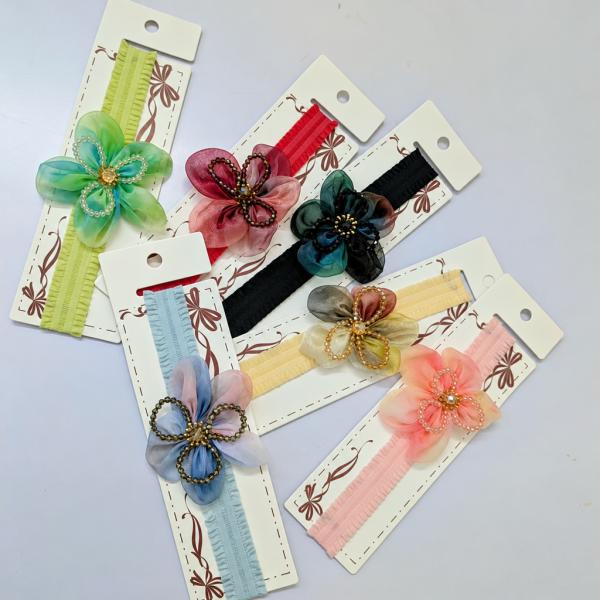 Floral Fabric Hair Clips