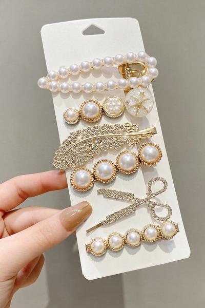 Pearl Hair Clip Set