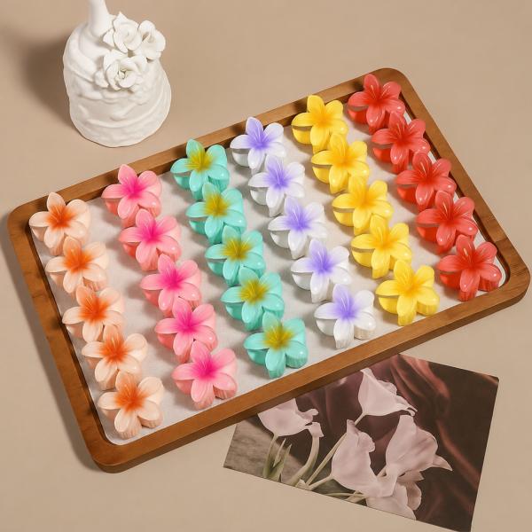 Colorful Flower Hair Clips