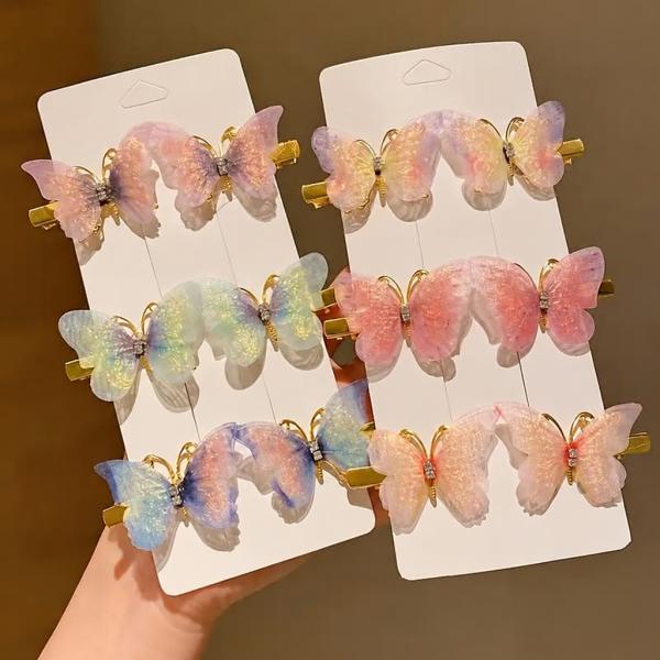Butterfly Hair Clip Set