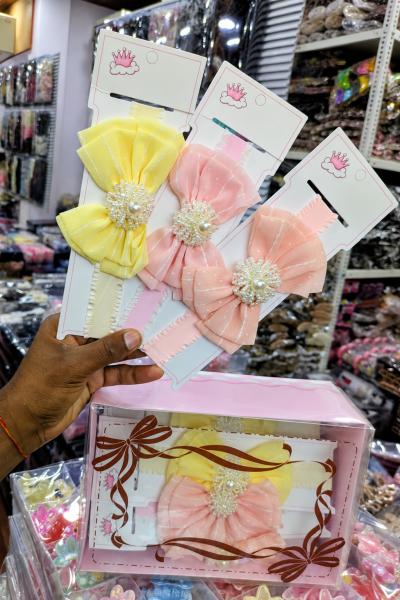 Pastel Bow Hair Clips