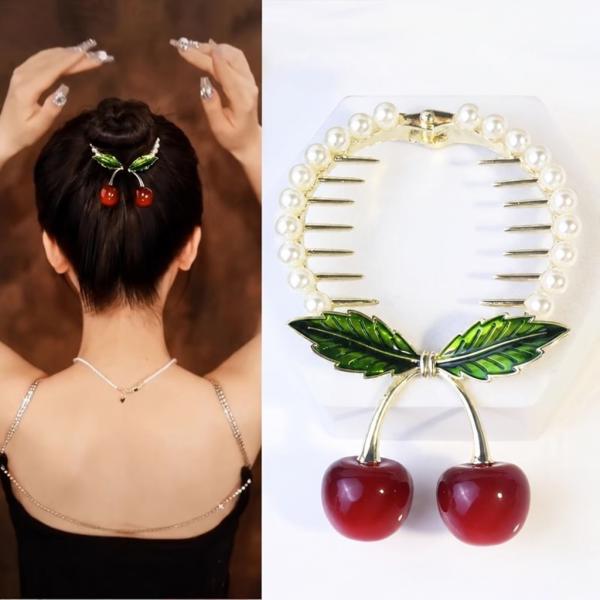 Cherry Leaf Hair Clutcher