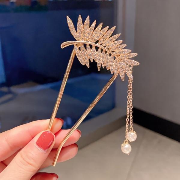 Gold Leaf Hair Pin