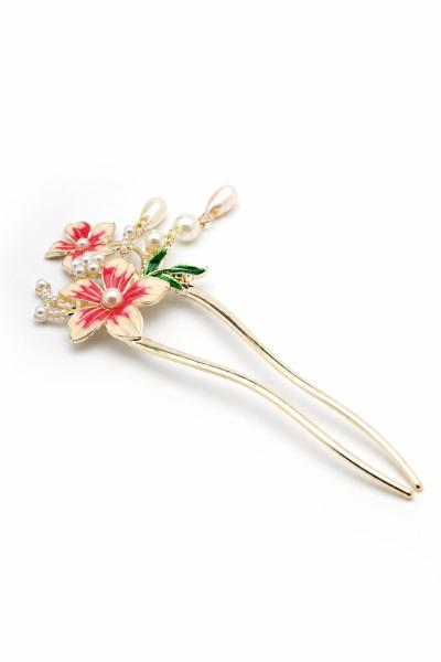 Floral Pearl Hair Pin