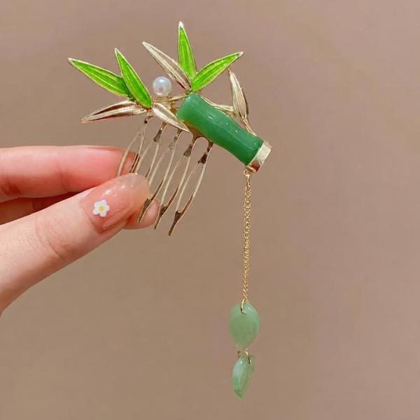 Green Bamboo Hair Clutcher