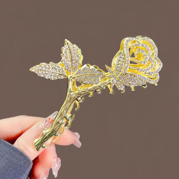 Gold Rose Hair Clutcher