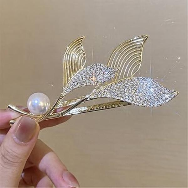 Gold Leaf Hair Clip