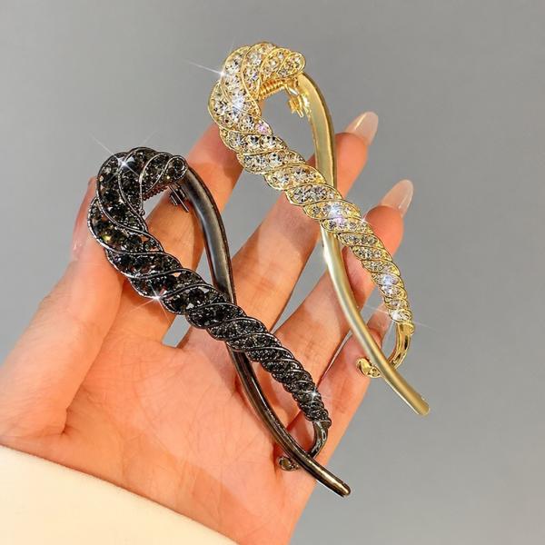 Twisted Stone Hair Clip
