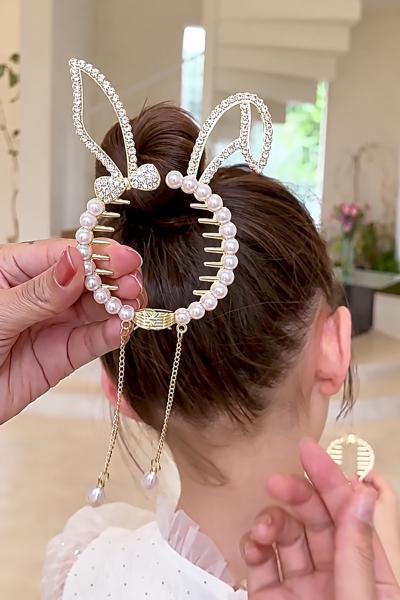 Pearl Bunny Hair Clutcher