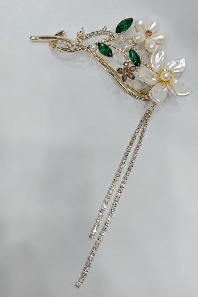 Floral Hair Back Clip